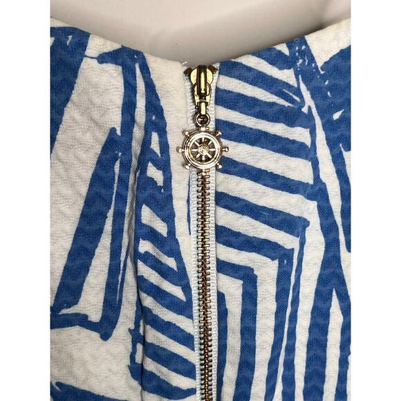 Lilly Pulitzer Annabelle Nautical Bay Blue Shift Dress Women's Size 0 - Picture 8 of 11